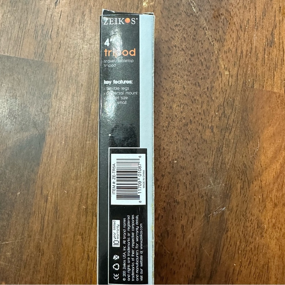 Zeikos 4” camera tripod - Picture 3 of 3
